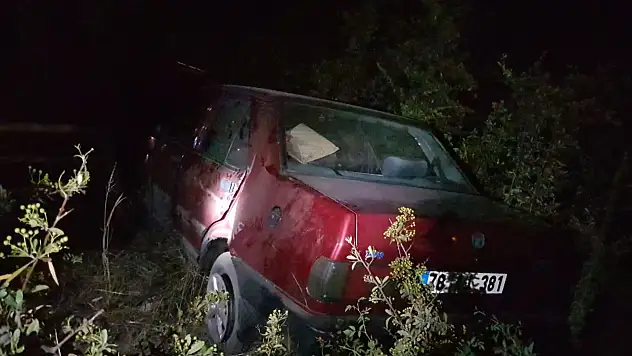 Otomobil bariyeri aşıp şarampole uçtu: 1 yaralı