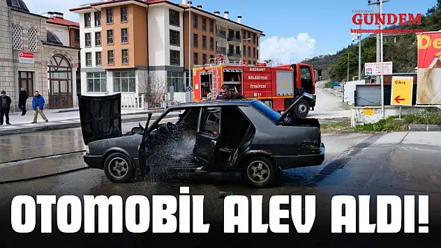 Otomobil Benzilikte Alev Aldı!