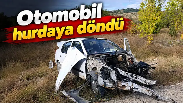 Otomobil Hurdaya Döndü: 2 Yaralı