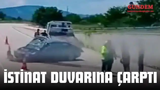 Otomobil İstinat Duvarına Çarptı: Yaralılar Var!
