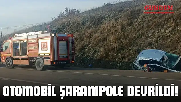 Otomobil Şarampole Devrildi: 5 Yaralı