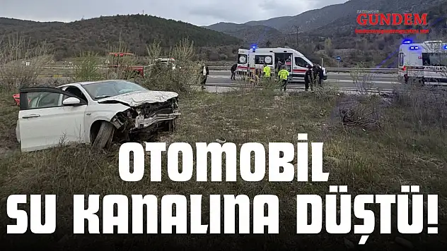 Otomobil Su Kanalına Düştü!