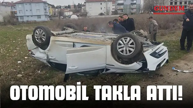 Otomobil Takla Attı: 2 Yaralı