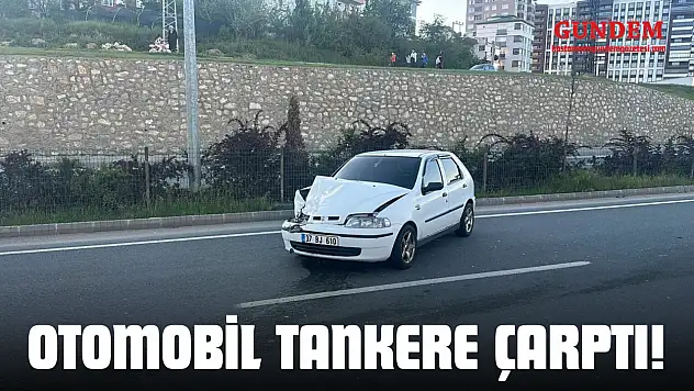 Otomobil Tankere Çarptı!