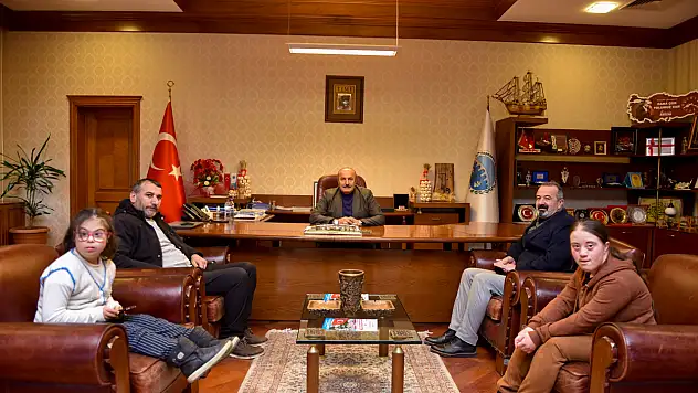 Özel Çocuklardan Belediye Başkanı Arslan'a Ziyaret
