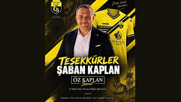 Özkaplan İnşaat, Cidespor'a Sponsor Oldu