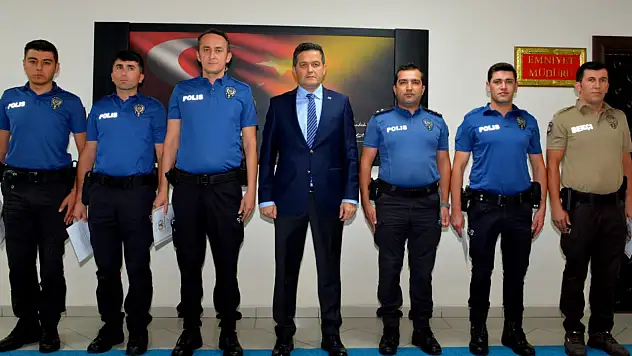 Özverili polisler ödüllendirildi