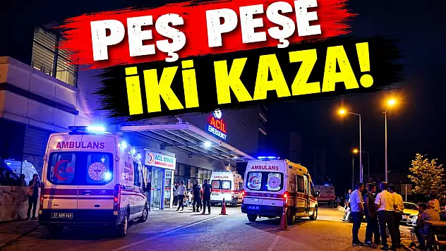 Peş Peşe İki Kaza!