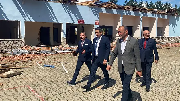 Pınarbaşı'nda Eğitim Yatırımları İncelendi
