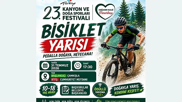 Pınarbaşı'nda Pedallar Doğa İçin Dönecek