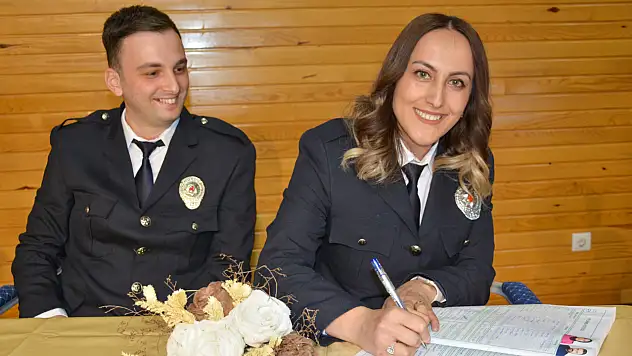 Polis Haftası'nda nikah kıydılar