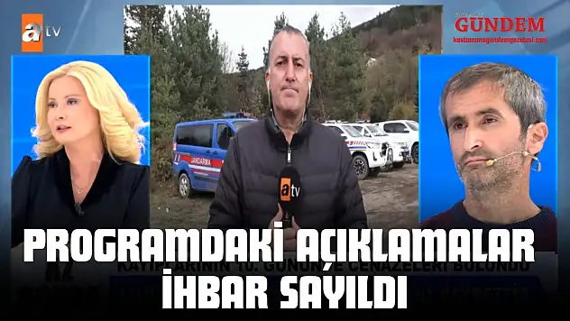 Programdaki Açıklamalar İhbar Sayıldı