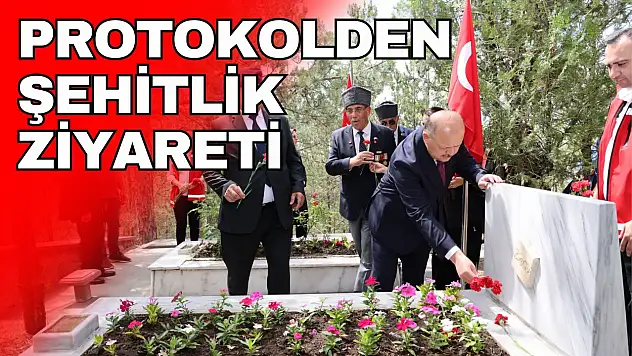 Protokolden Şehitlik Ziyareti