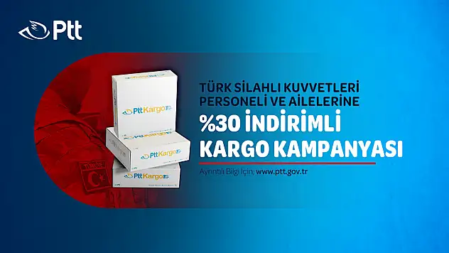 PTT'den TSK Personeline Özel Kargo İndirimi