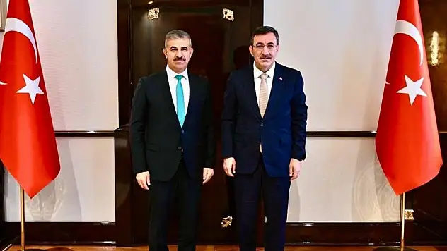 Rektör Çiftçi'den Cumhurbaşkanı Yardımcısı Cevdet Yılmaz'a Ziyaret