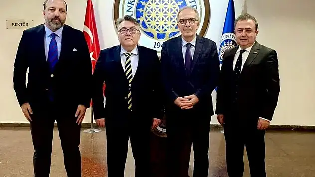 Rektör Özölçer'den Ankara Üniversitesi Rektör Yardımcısı Uzun'a Hayırlı Olsun Ziyareti