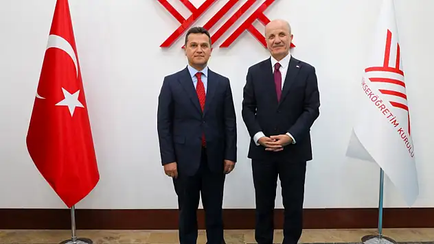 Rektör Topal, YÖK Başkanı Özvar İle Bir Araya Geldi