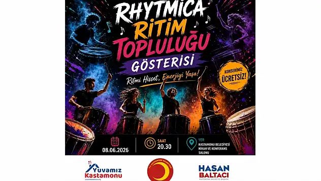 Rhytmica Ritim Topluluğu Gösterisi Kastamonu'da Sahnelenecek
