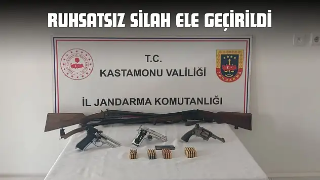 Ruhsatsız Silah Ele Geçirildi