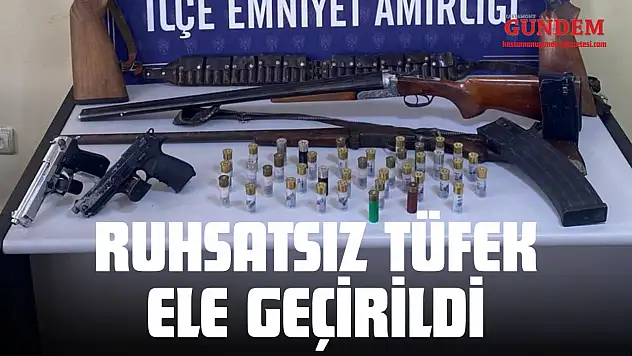 Ruhsatsız Tüfek Ele Geçirildi