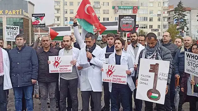Sağlık Çalışanlarından Filistin İçin 'Sessiz Yürüyüş'