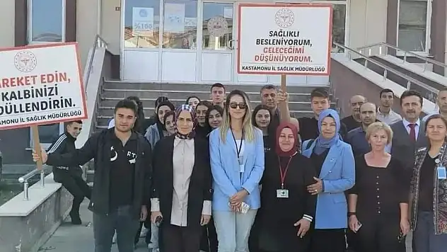 Sağlık için yürüdüler