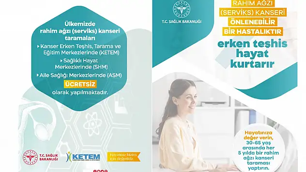 Sağlık Müdürlüğü'nden Serviks Bilgilendirmesi