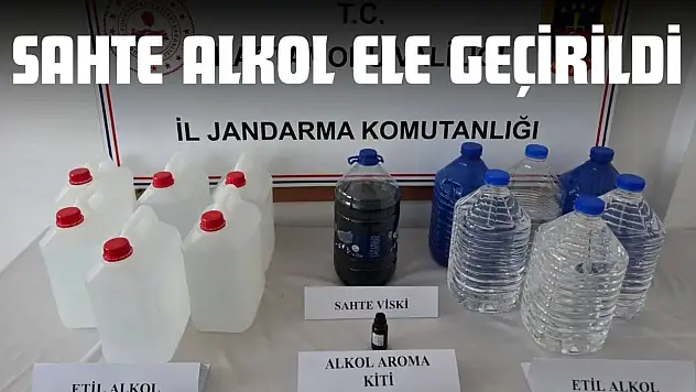 Sahte Alkol Ele Geçirildi
