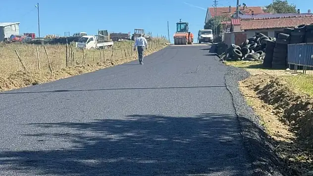Sazyaka Mezbahane Yolu Asfaltlanıyor