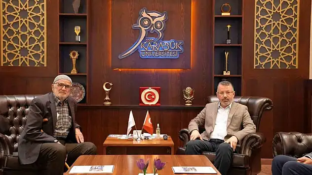 Şehit Nuri Özcan'ın babası Mehmet Özcan'dan Rektör Kırışık'a ziyaret