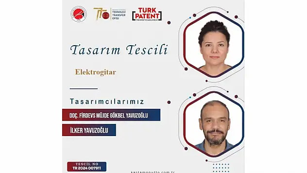 Seramik Elektrogitar Tasarımı Tescillendi