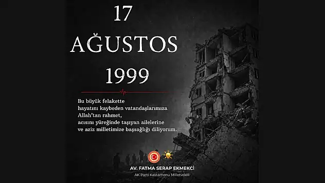 Serap Ekmekci'den 17 Ağustos Depremi Mesajı