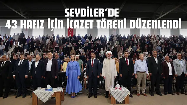 Seydiler'de 43 Hafız İçin İcazet Töreni Düzenlendi