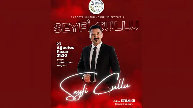Seyfi Çullu, Tosya'da Sahne Alacak