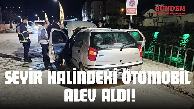 Seyir Halindeki Otomobil Alev Aldı!
