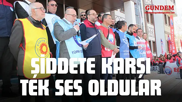 Şiddete Karşı Tek Ses Oldular: 'Okullar Güvenli Hale Getirilsin'