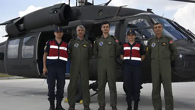 Sikorsky helikopterle trafik denetimi yapıldı