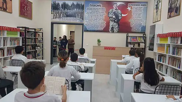 Şehit Adına Kütüphane Kuruldu