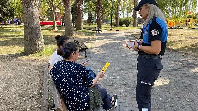 Sinop İl Emniyet Müdürlüğü KADES tanıtımlarına devam etti