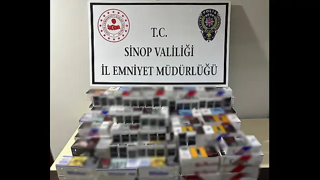 Sinop'ta 24 Bin 980 Makaron Ele Geçirildi