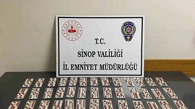 Sinop'ta 560 Adet Uyuşturucu Hap Ele Geçirildi