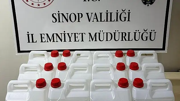Sinop'ta 60 Litre Etil Alkol Ele Geçirildi