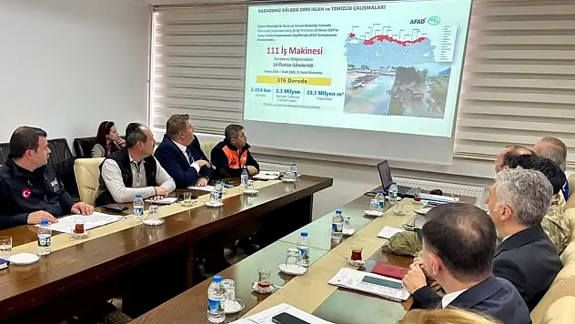 Sinop'ta Afetlere Karşı Hazırlık Toplantısı