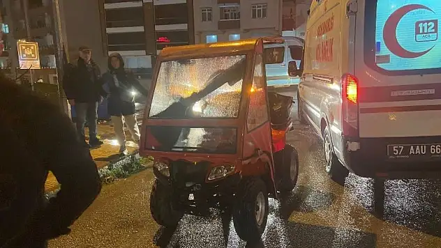 Sinop'ta ATV Yayaya Çarptı: 1 Yaralı