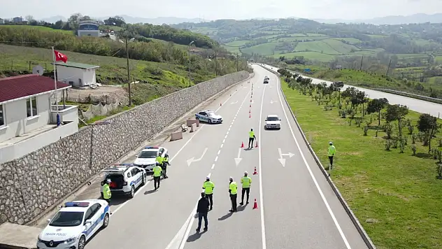 Sinop'ta bayram trafiği hareketliliği