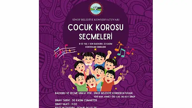 Sinop'ta Çocuk Korosu 