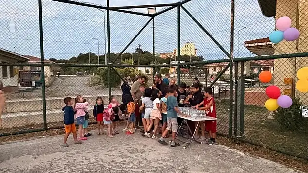Sinop'ta çocuklar açık hava sinemasında buluştu
