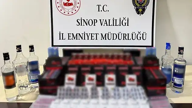 Sinop'ta Kaçak İçki Operasyonu: 1 Gözaltı