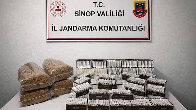 Sinop'ta Kaçak Tütün Operasyonu