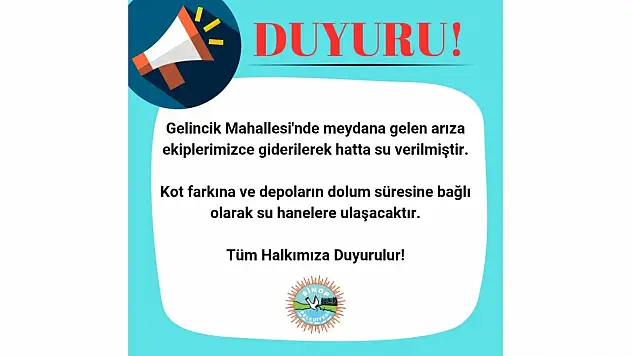 Sinop'ta O Arıza Giderildi